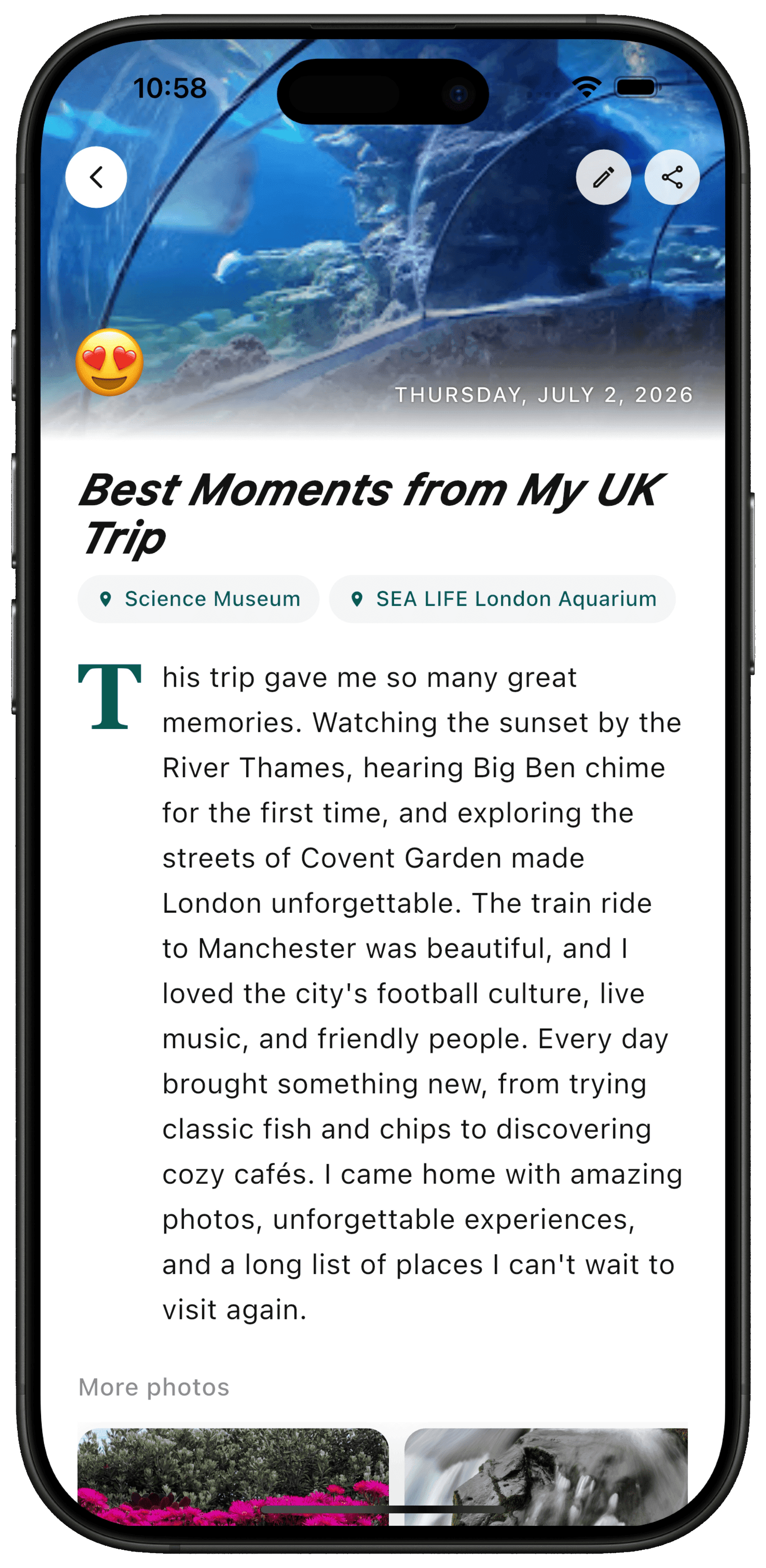 Remember Every Great Moment.